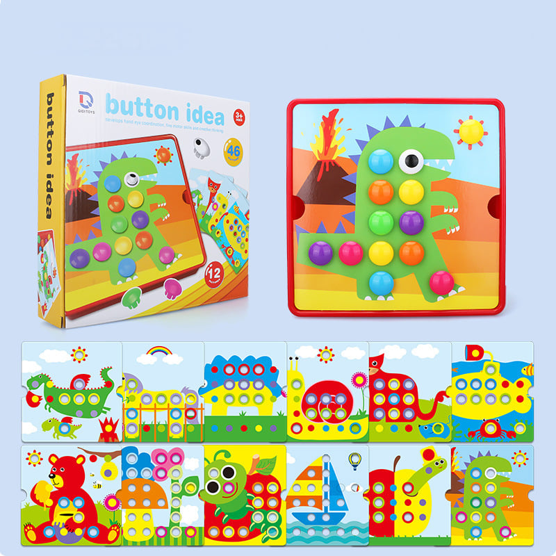 Button Art Toys for Toddlers