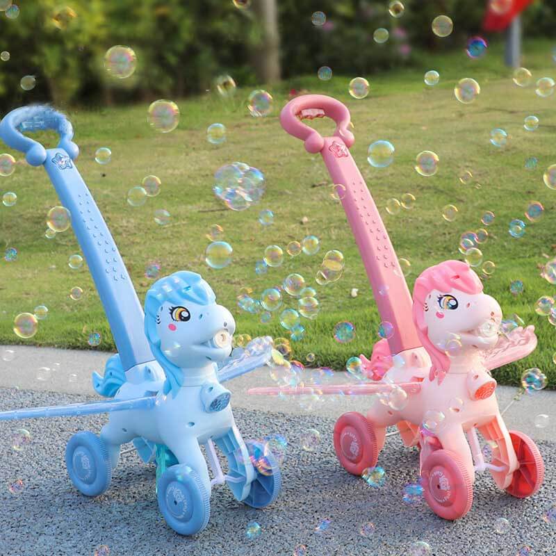 Hand Push Pony Bubble Machine