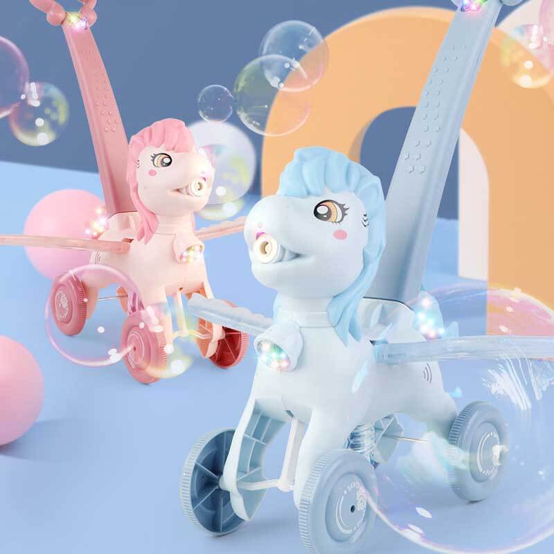 Hand Push Pony Bubble Machine