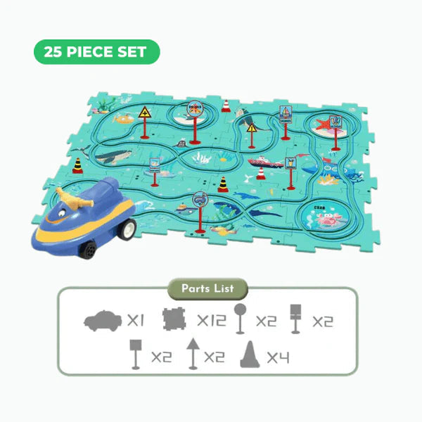 🔥Weekend Big Discount 49% OFF🔥 Children's Educational Puzzle Track Car Play Set