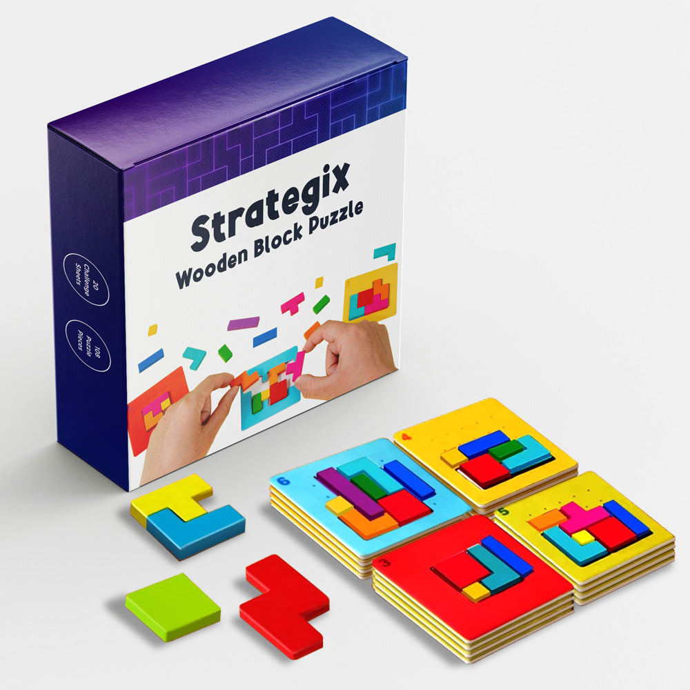 Strategix Wooden Block Puzzle