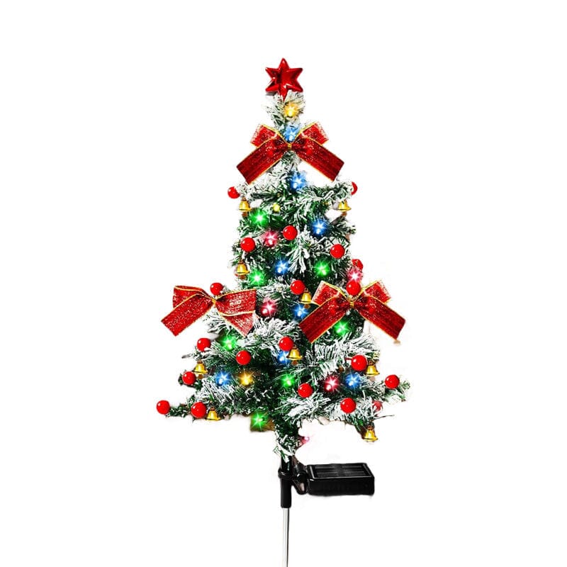 Solar Christmas Tree Garden Stake Lights