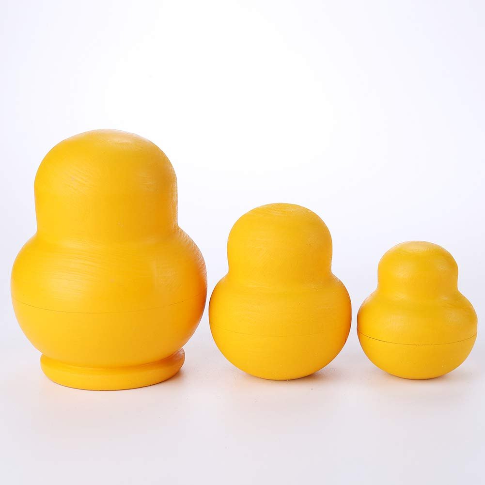 Wooden Yellow Duck Handmade Toys 10 Pcs