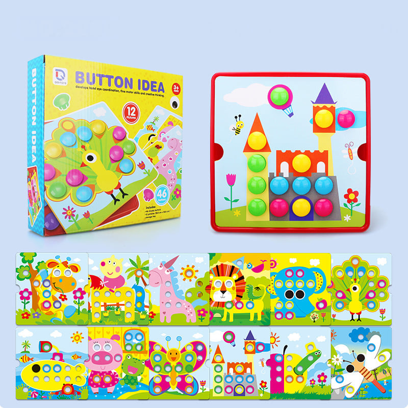 Button Art Toys for Toddlers