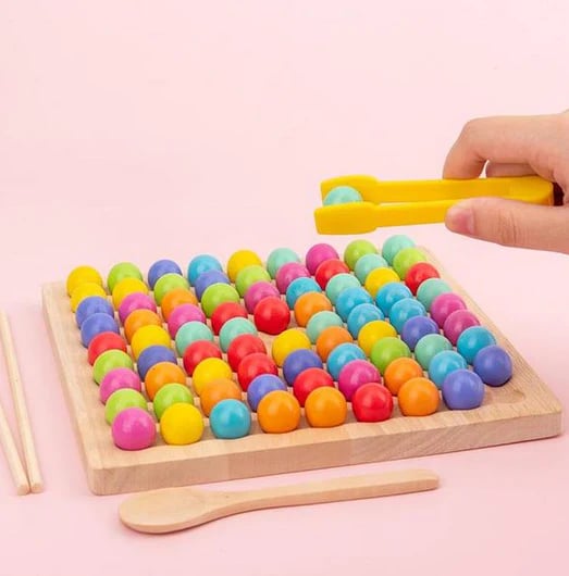 Wooden Board Bead Game