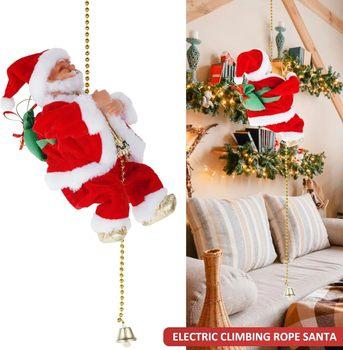 Electric Chimney Climbing Santa Claus Musical Toys