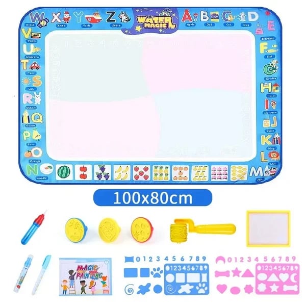 🎁😍Water Doodle Mat ,Aqua Painting Drawing Mat Mess Free Learning Toy Mat💕