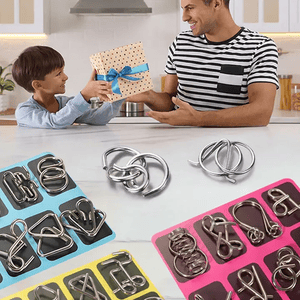 🔥Last Day Promotion 49% OFF-Metal Puzzle Ring,Educational intellectual Toys IQ Toys,Metal Brain teaser Puzzles