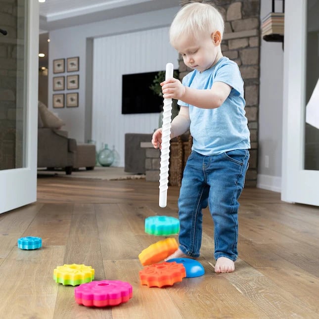 Toy Rainbow Stacking Circle