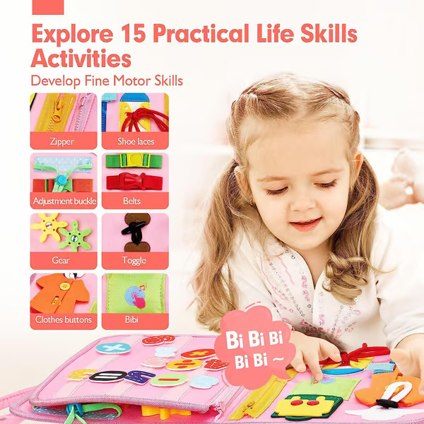 🔥Clearance Sale - 49% OFF🔥 Toddler Busy Board | Preschool Learning Activities | Gift for Kids