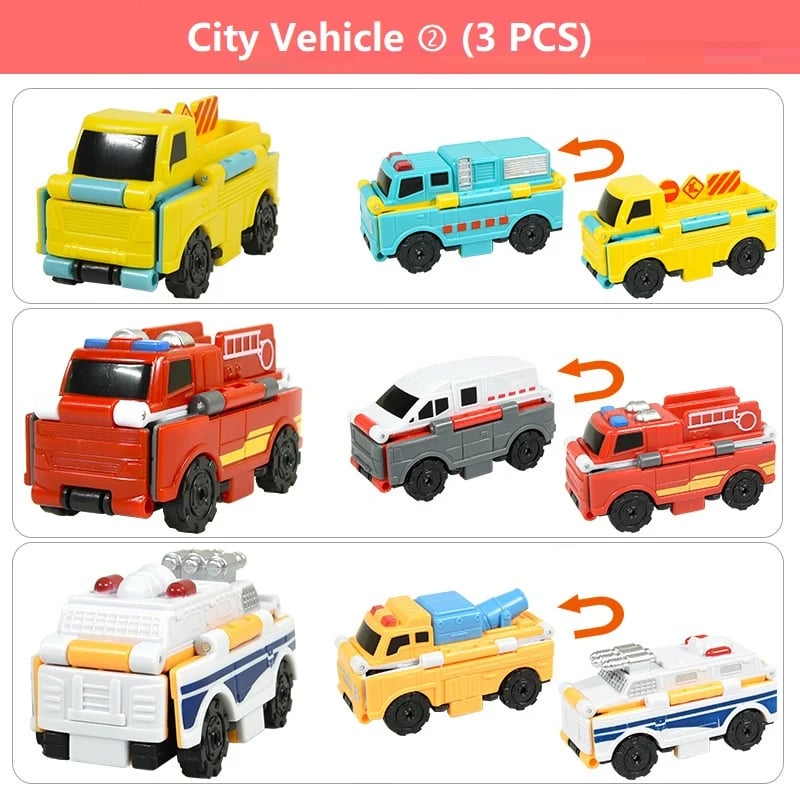 Anti-Reverse Car Toy Set (3 PCS)